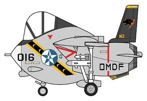 F-14A Tomcat (Wardog), Ace Combat 05: The Unsung War, Hasegawa, Model Kit, 4967834521582